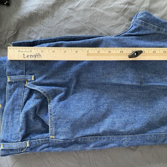 Vintage 70s Lee Jeans Mens Union Tag Straight Leg 36x28 Medium Wash - Picture 9 of 10